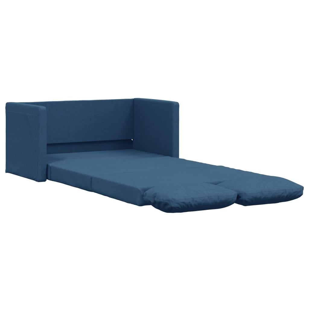 Canapea extensibilă 2 în 1, albastru, 112x174x55 cm textil