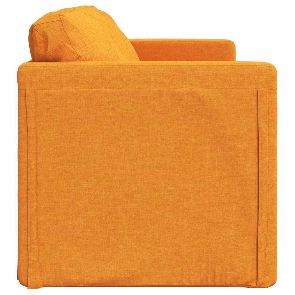 Canapea extensibilă 2 în 1 galben închis 112x174x55 cm țesătură