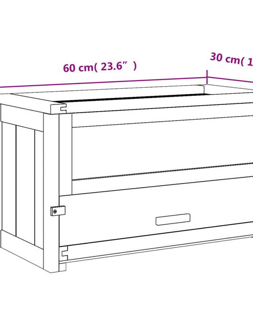 Încărcați imaginea în vizualizatorul Galerie, Cușcă pentru hamsteri, 60x30x35 cm, lemn masiv de brad
