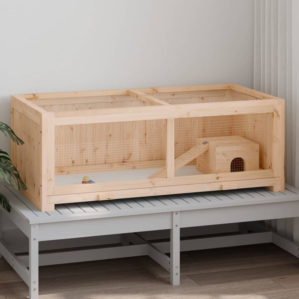 Cușcă pentru hamsteri, 104x52x54 cm, lemn masiv de brad - Lando