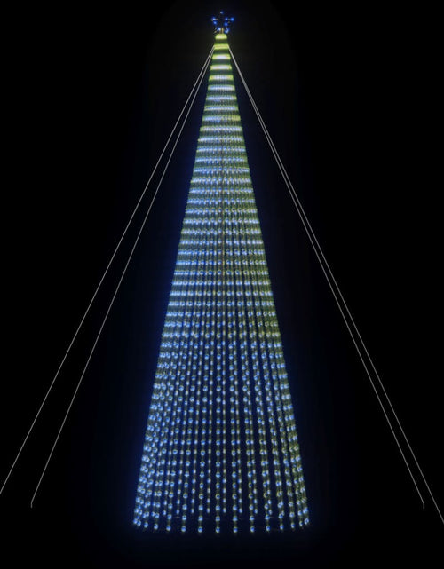 Загрузите изображение в средство просмотра галереи, Con de lumină brad de Crăciun, 1544 LED-uri albastre, 500 cm
