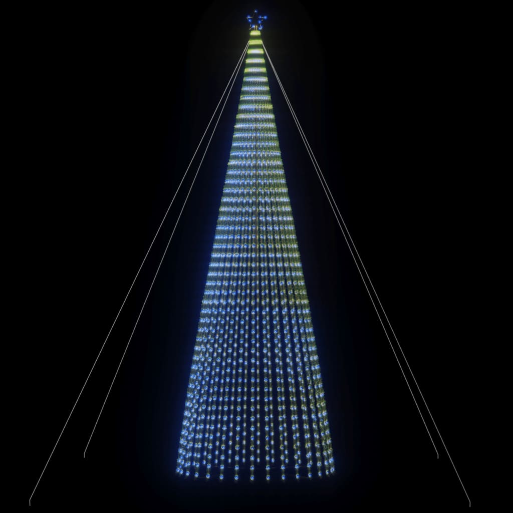 Con de lumină brad de Crăciun, 1544 LED-uri albastre, 500 cm