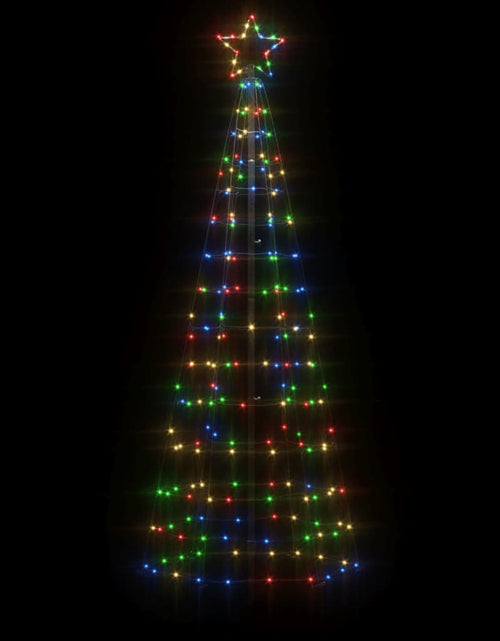 Încărcați imaginea în vizualizatorul Galerie, Lumină brad de Crăciun cu țăruși 220 LED-uri, multicolor 180 cm
