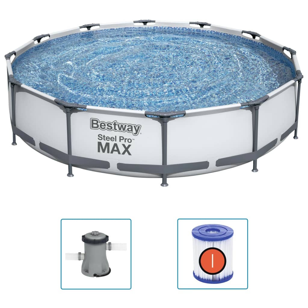 Bestway Set de piscină Steel Pro MAX, 366 x 76 cm