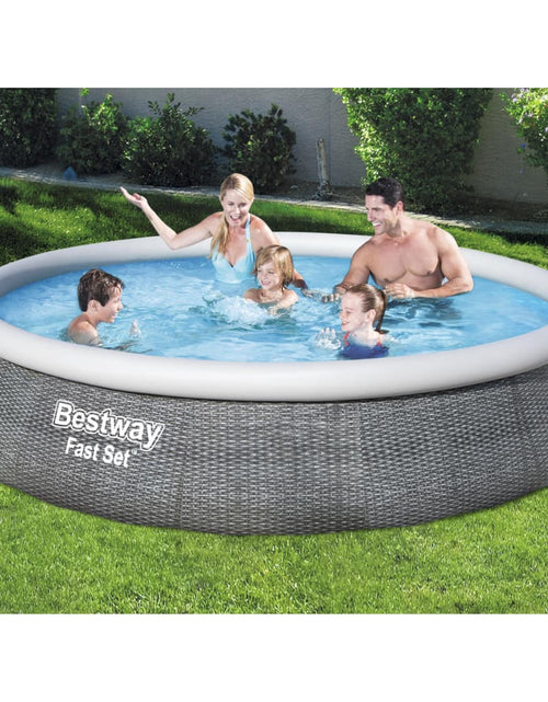 Încărcați imaginea în vizualizatorul Galerie, Bestway Set piscină gonflabilă Fast Set, cu pompă, 396 x 84 cm
