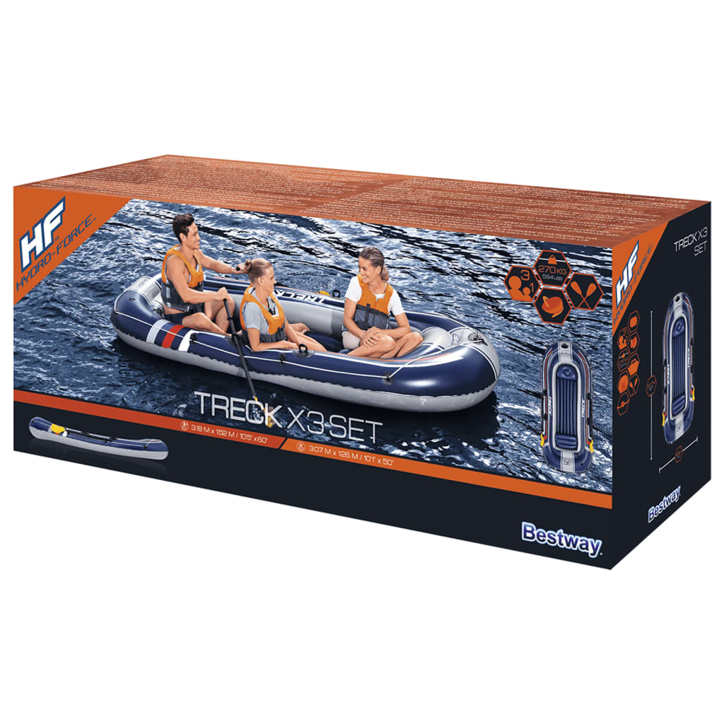 Bestway Barcă gonflabilă Hydro-Force Treck X3, 307x126 cm - Lando