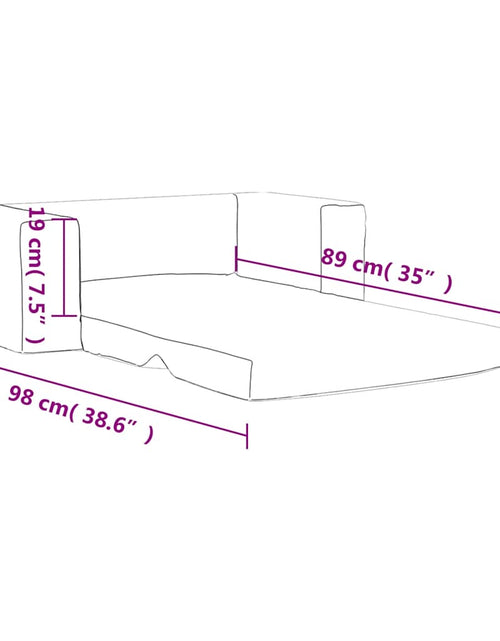 Încărcați imaginea în vizualizatorul Galerie, Canapea extensibilă de copii cu 2 locuri, crem, pluș moale
