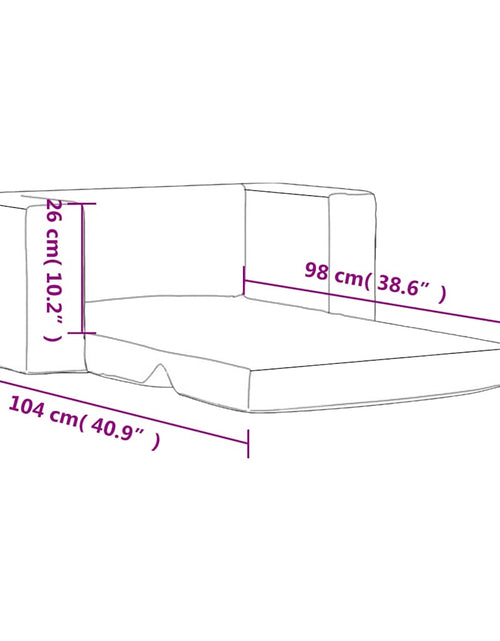 Загрузите изображение в средство просмотра галереи, Canapea extensibilă de copii cu 2 locuri, crem, pluș moale
