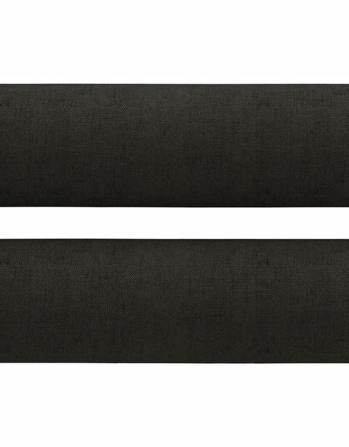 Загрузите изображение в средство просмотра галереи, Canapea cu 2 locuri cu pernuțe, negru, 120 cm, textil
