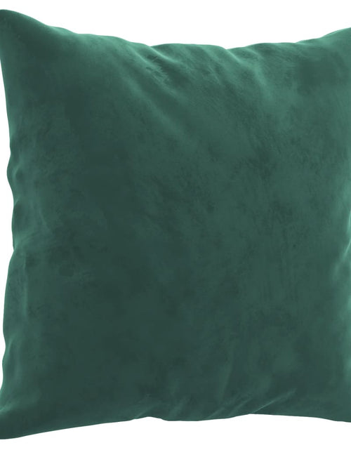Încărcați imaginea în vizualizatorul Galerie, Canapea cu 3 locuri cu pernuțe, verde închis, 180 cm, catifea
