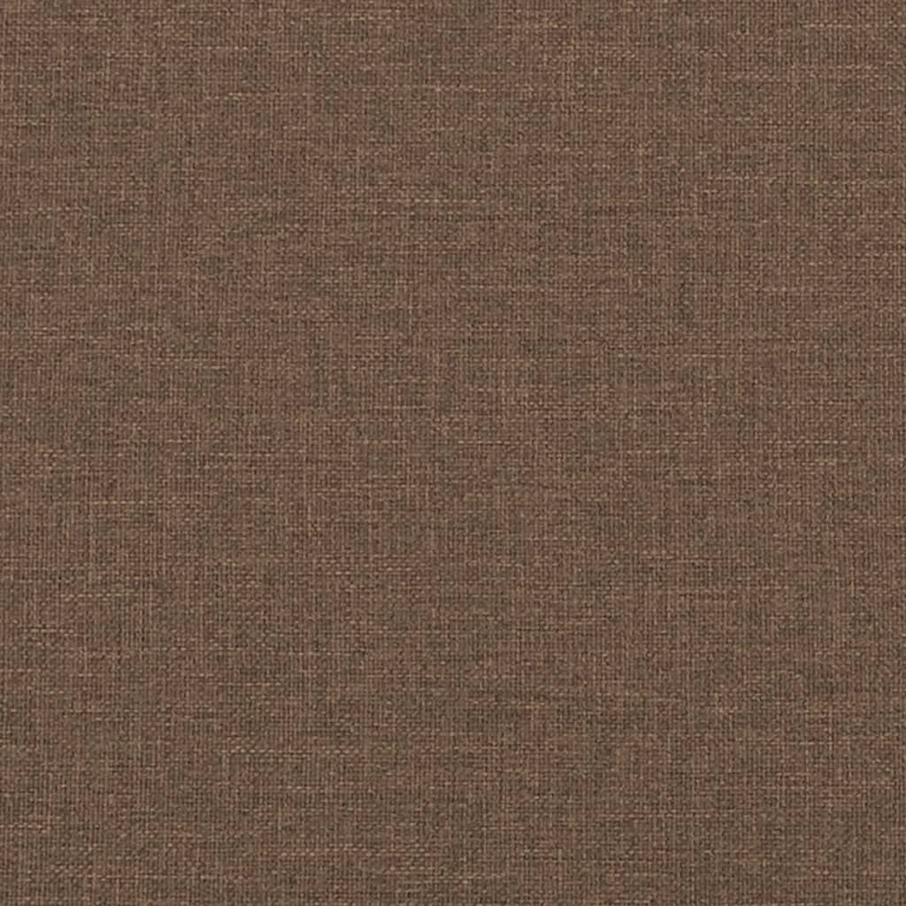 Canapea cu 3 locuri cu taburet, maro, 180 cm, material textil