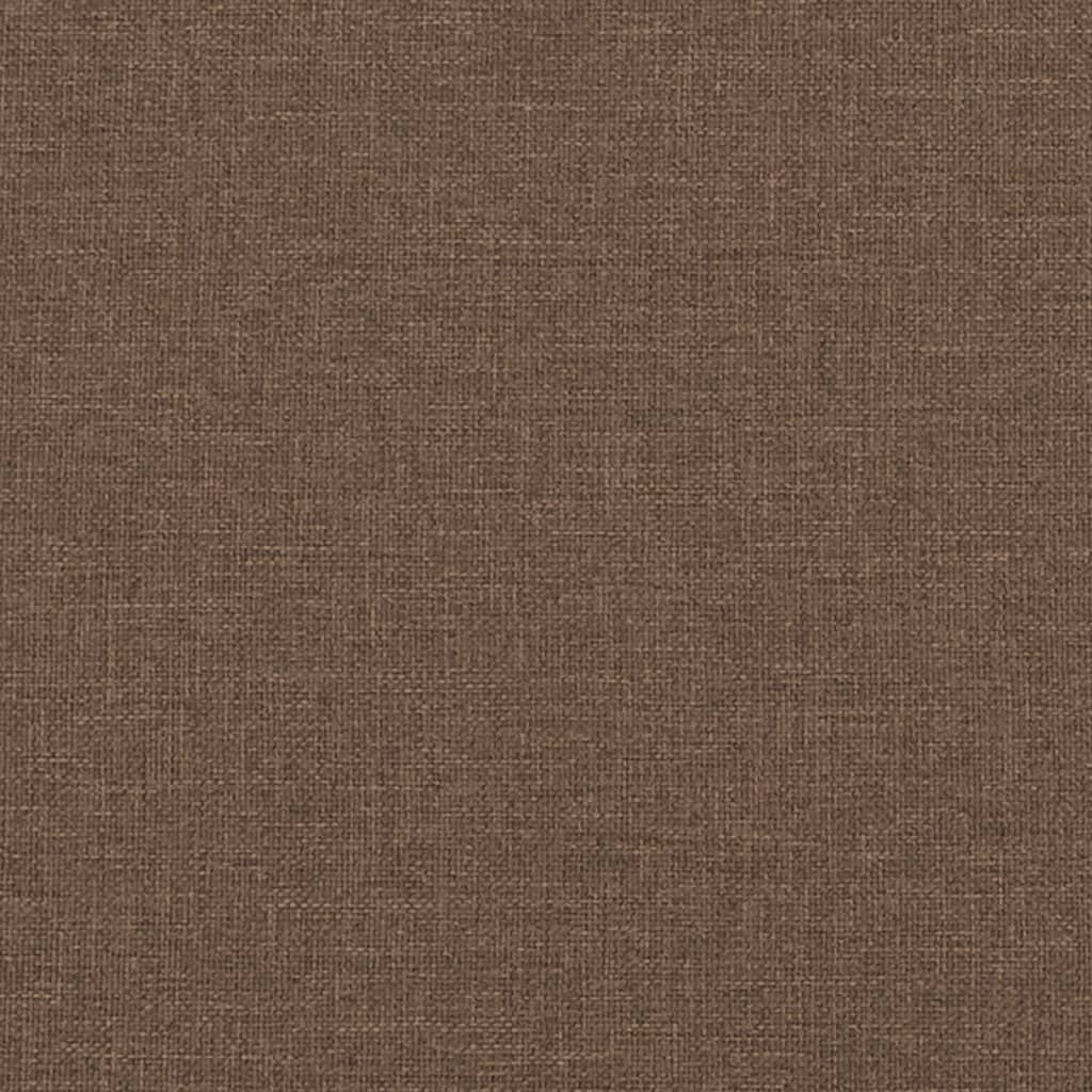 Fotoliu canapea cu taburet, maro, 60 cm, material textil