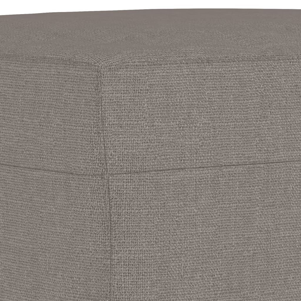 Fotoliu canapea cu taburet, taupe, 60 cm, material textil