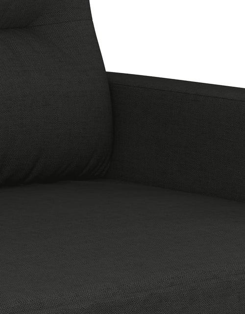 Încărcați imaginea în vizualizatorul Galerie, Set de canapele cu perne, 4 piese, negru, textil
