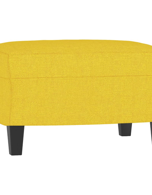 Încărcați imaginea în vizualizatorul Galerie, Set de canapele, 4 piese, galben deschis, textil
