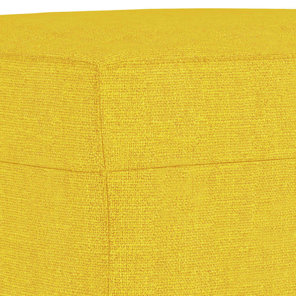 Set de canapele, 3 piese, galben deschis, textil