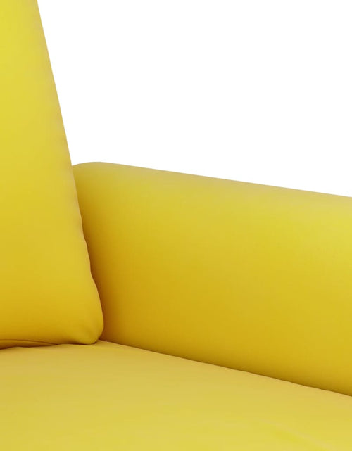 Încărcați imaginea în vizualizatorul Galerie, Set de canapele cu perne, 4 piese, galben, catifea
