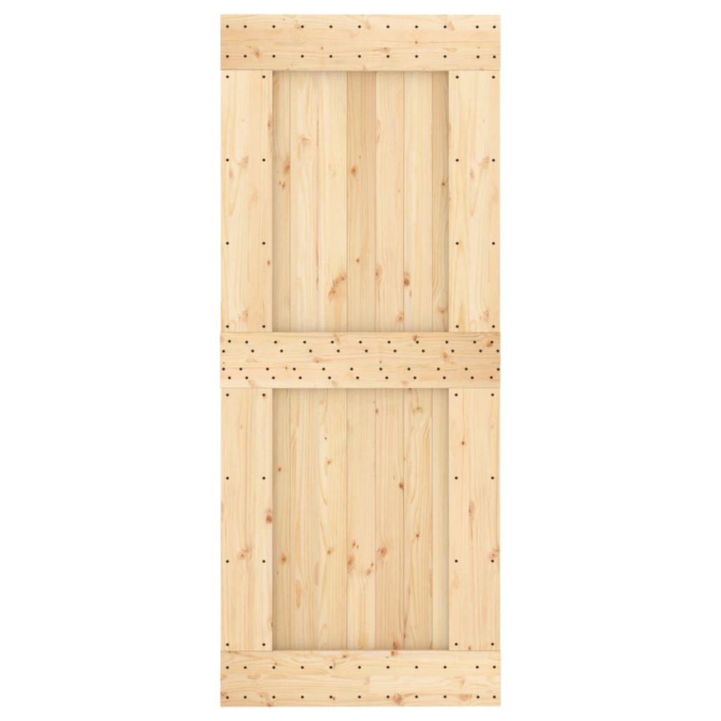 Ușă glisantă cu set de feronerie 85x210 cm, lemn masiv de pin