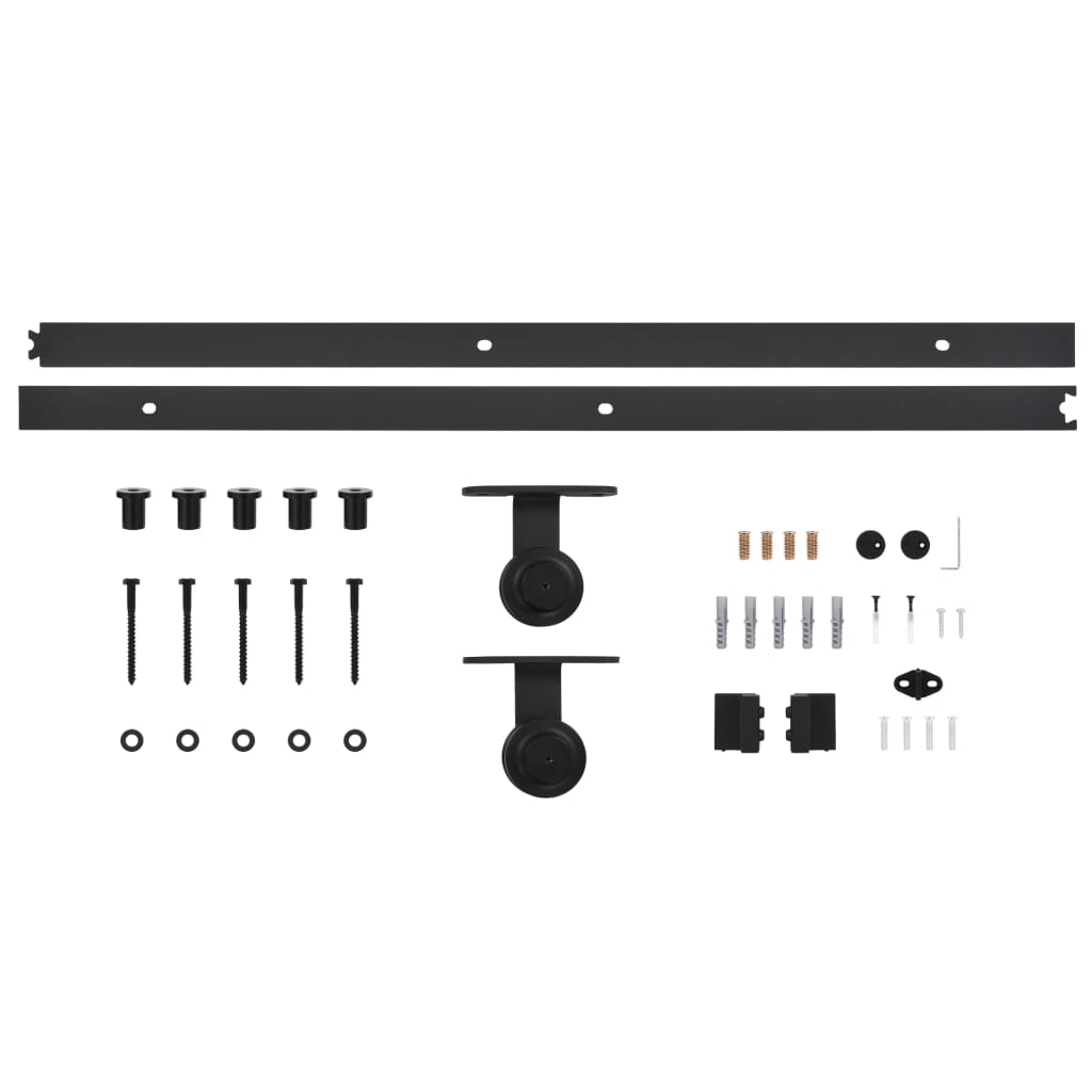 Ușă glisantă cu set feronerie, 90x210 cm, lemn masiv de pin