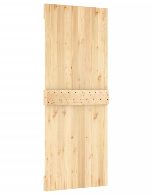Încărcați imaginea în vizualizatorul Galerie, Ușă glisantă cu set de feronerie 80x210 cm, lemn masiv de pin
