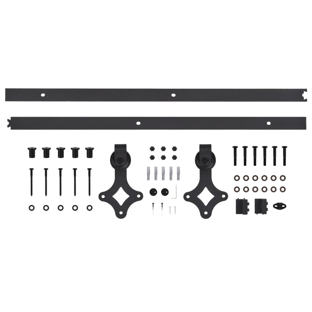 Ușă glisantă cu set de feronerie 95x210 cm, lemn masiv de pin