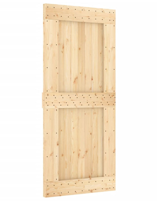 Загрузите изображение в средство просмотра галереи, Ușă glisantă cu set feronerie, 90x210 cm, lemn masiv de pin
