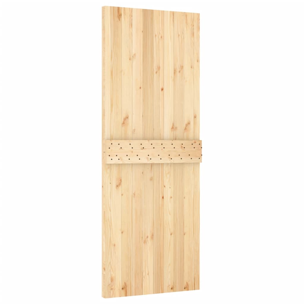 Ușă glisantă cu set de feronerie 85x210 cm, lemn masiv de pin