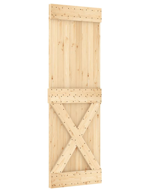 Загрузите изображение в средство просмотра галереи, Ușă glisantă cu set de feronerie 70x210 cm, lemn masiv de pin
