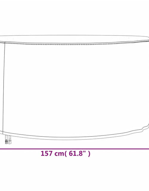 Încărcați imaginea în vizualizatorul Galerie, Huse mobilier de grădină 2 buc., Ø 157x71 cm, Oxford 420D
