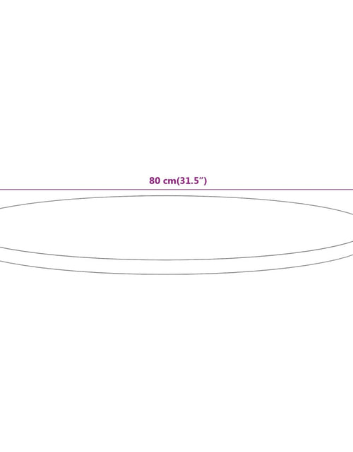 Загрузите изображение в средство просмотра галереи, Blat de masă rotund, Ø80x2,5 cm, lemn masiv de acacia
