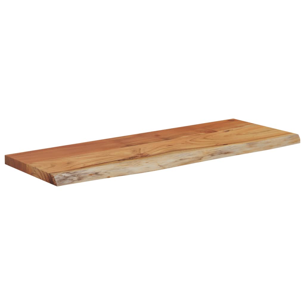 Raft perete 50x20x2,5 cm dreptunghiular lemn acacia margine vie