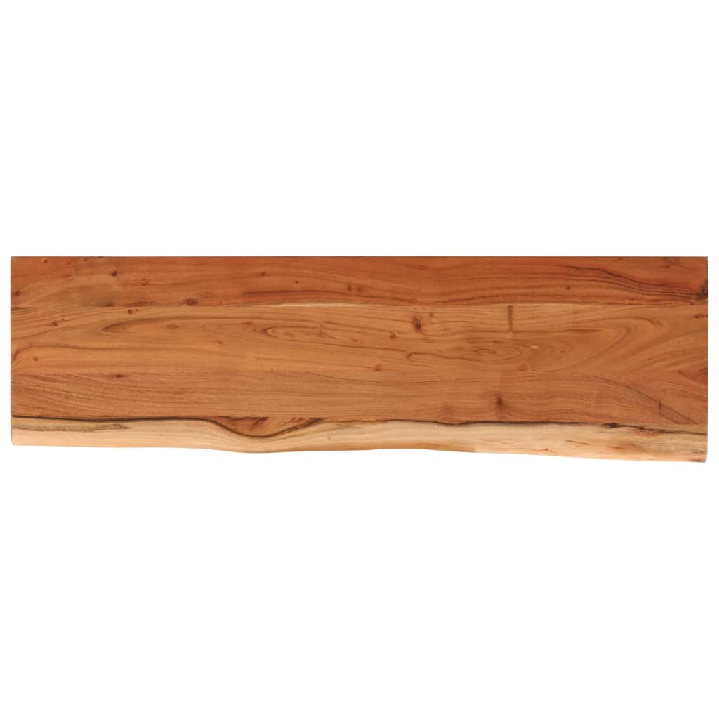 Raft perete 110x30x2,5cm dreptunghiular lemn acacia margine vie