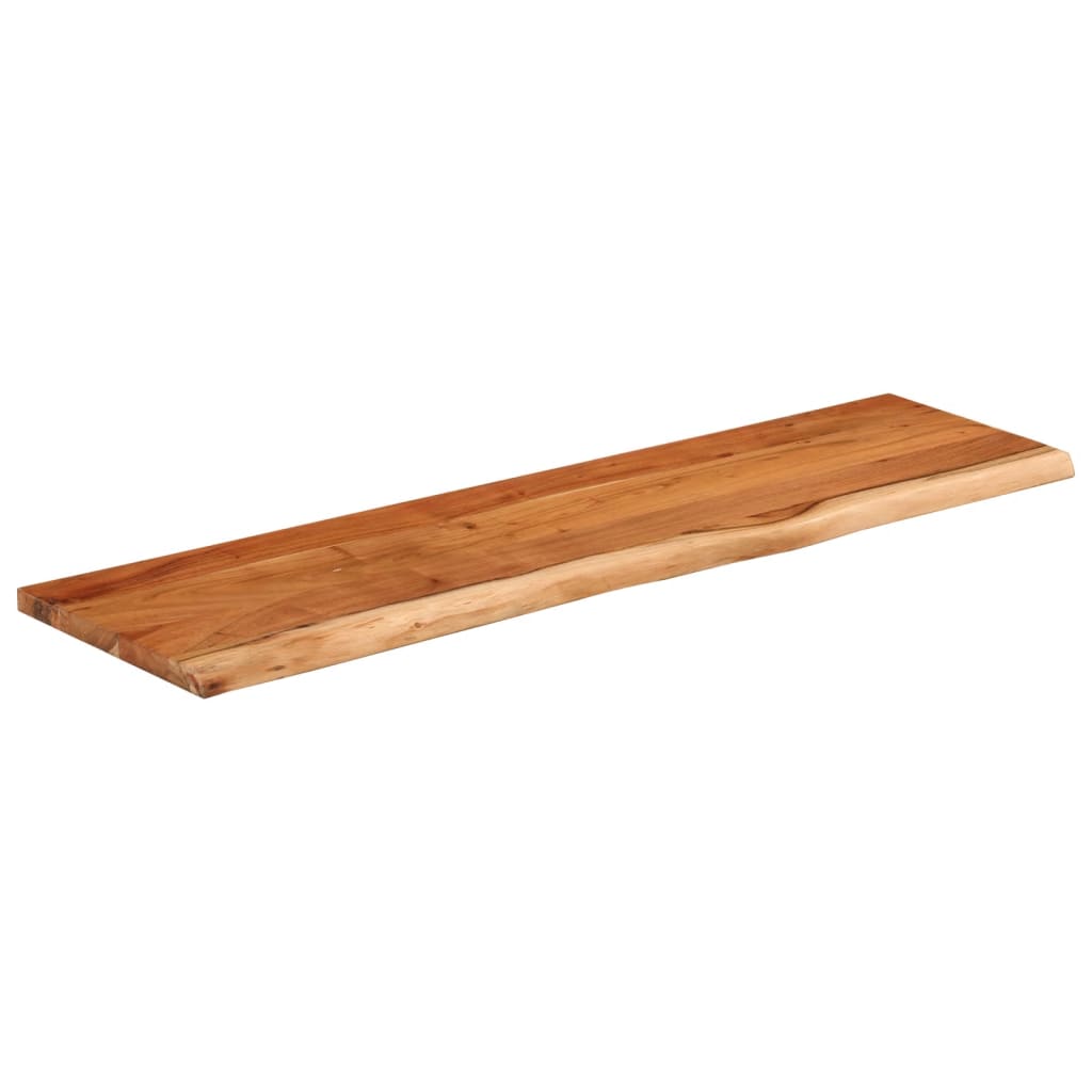 Raft perete 110x30x2,5cm dreptunghiular lemn acacia margine vie