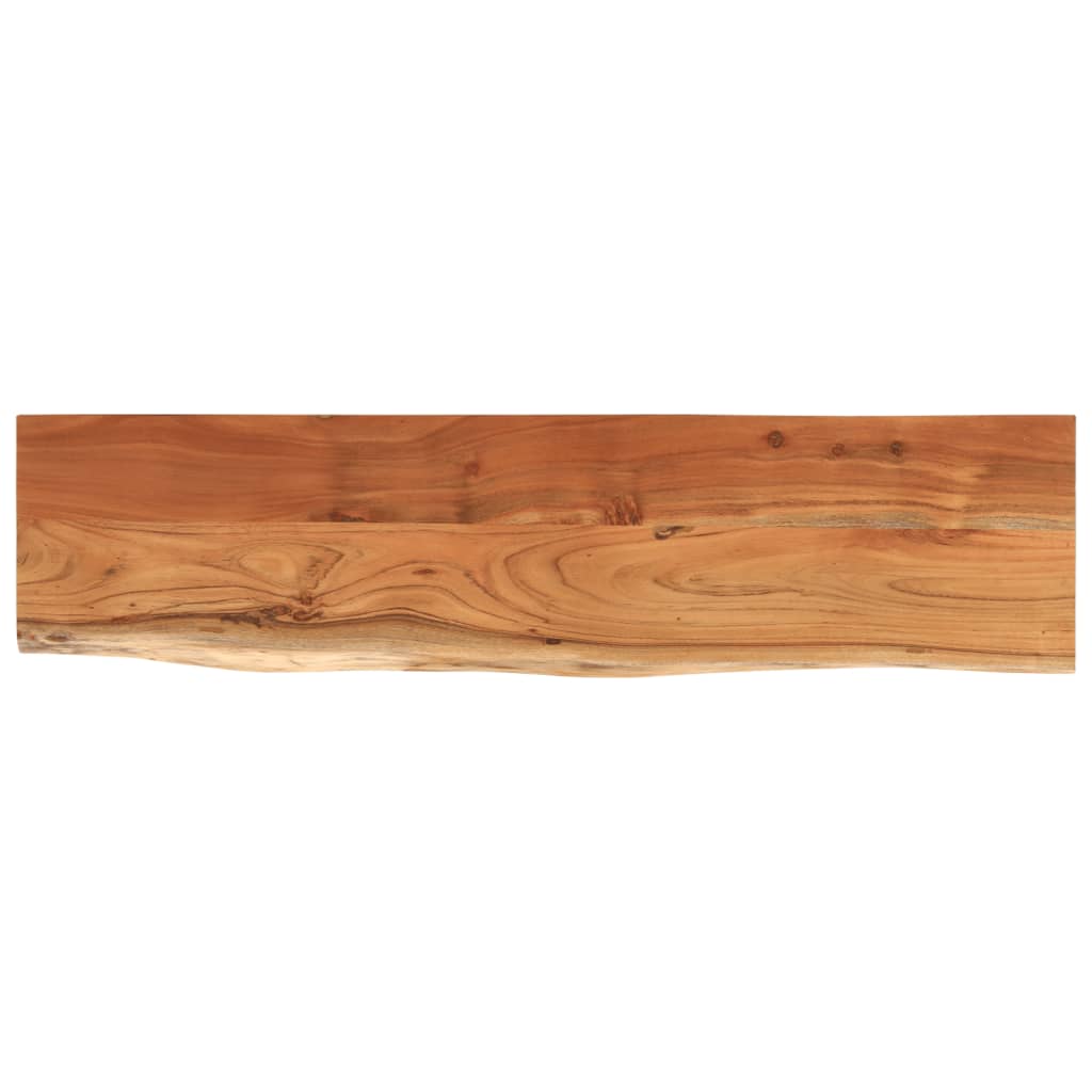 Raft perete 120x30x2,5cm dreptunghiular lemn acacia margine vie