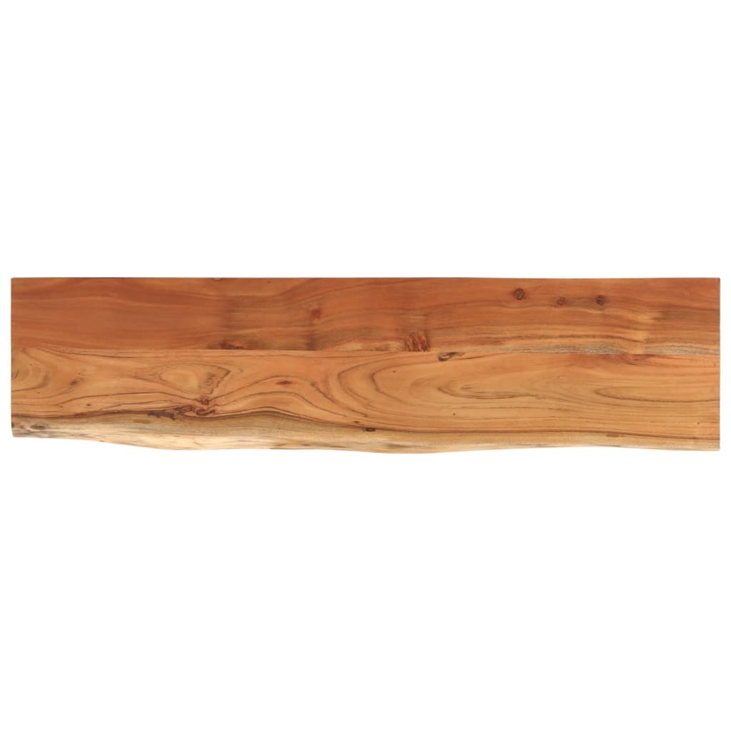 Raft perete 120x30x3,8cm dreptunghiular lemn acacia margine vie