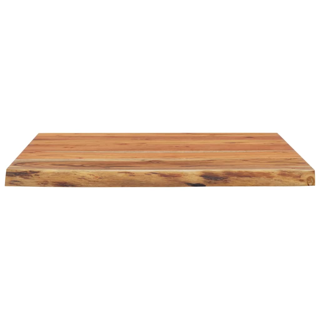 Raft perete 40x40x3,8 cm pătrat lemn masiv acacia margine vie