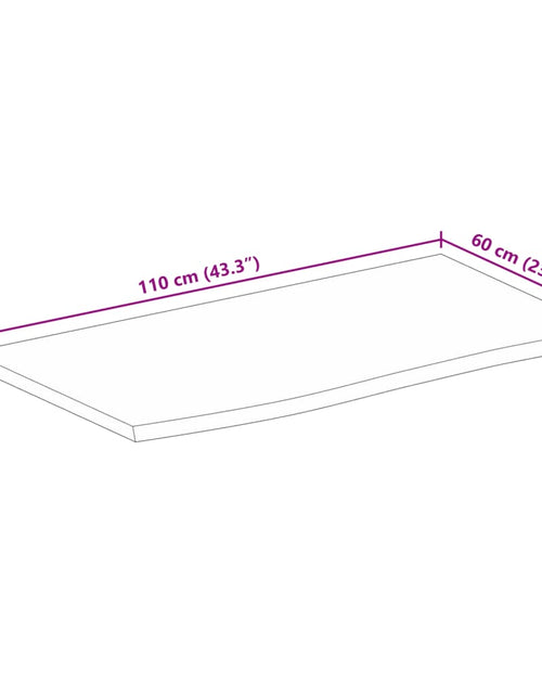 Încărcați imaginea în vizualizatorul Galerie, Blat de masă contur organic 110x60x3,8 cm lemn masiv de mango
