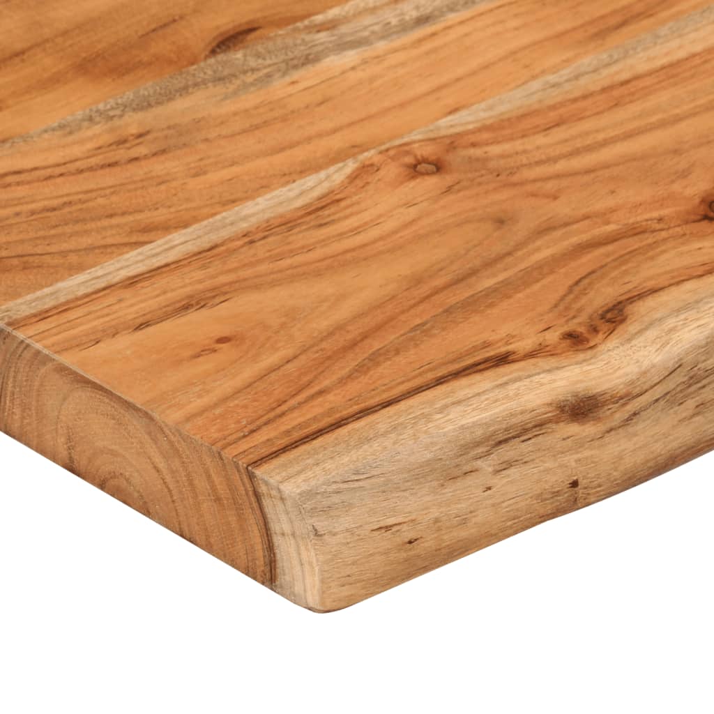 Blat masă 100x40x2,5 cm dreptunghiular lemn acacia margine vie