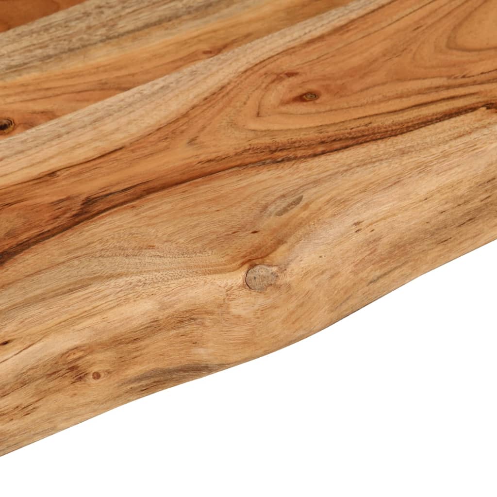 Blat masă 100x40x2,5 cm dreptunghiular lemn acacia margine vie