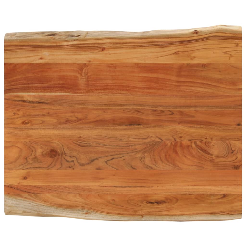 Blat masă 110x80x3,8 cm dreptunghiular lemn acacia margine vie