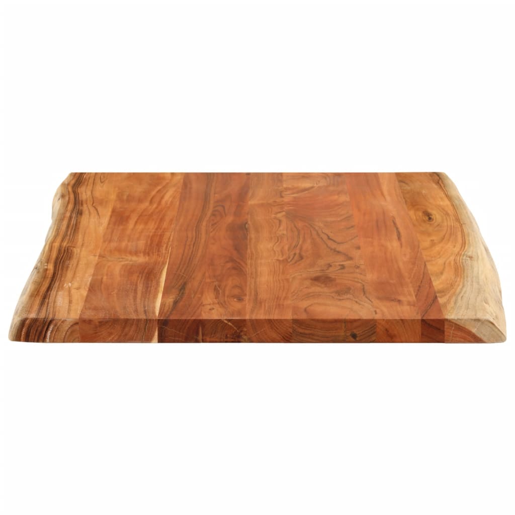 Blat masă 110x80x3,8 cm dreptunghiular lemn acacia margine vie