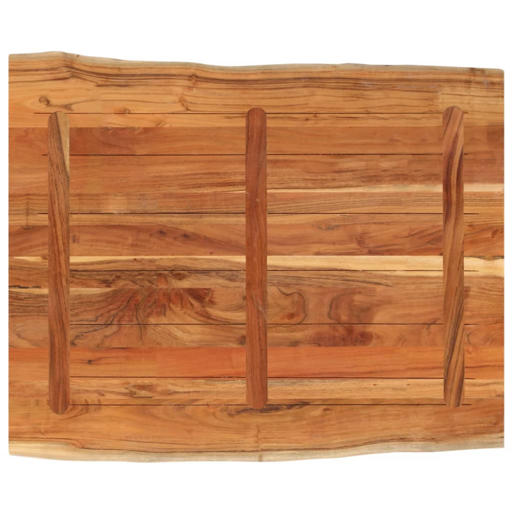 Blat masă 110x80x3,8 cm dreptunghiular lemn acacia margine vie