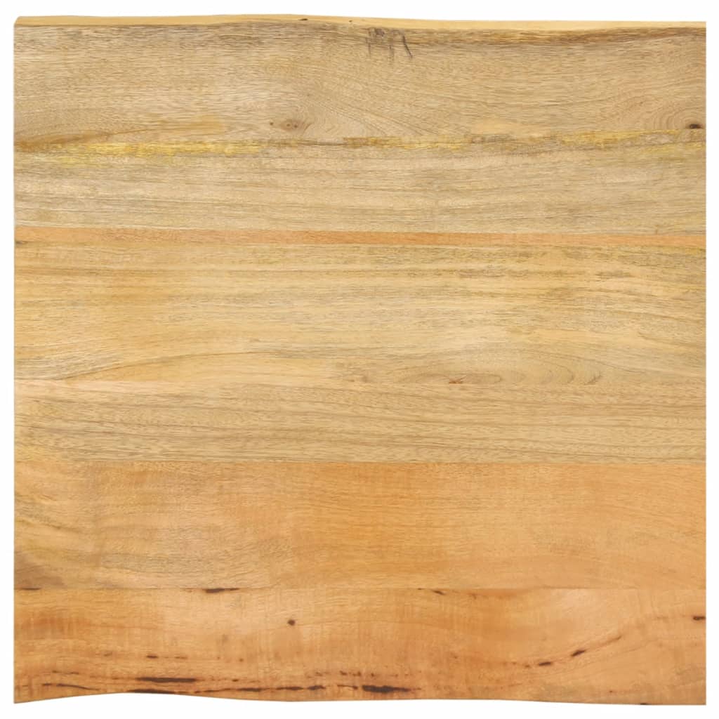 Blat Masa 80x80x2,5 cm Live Edge Lemn Masiv Mango