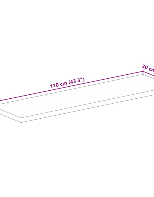 Загрузите изображение в средство просмотра галереи, Blat de masă 110x30x2,5 cm dreptunghiular lemn masiv de acacia
