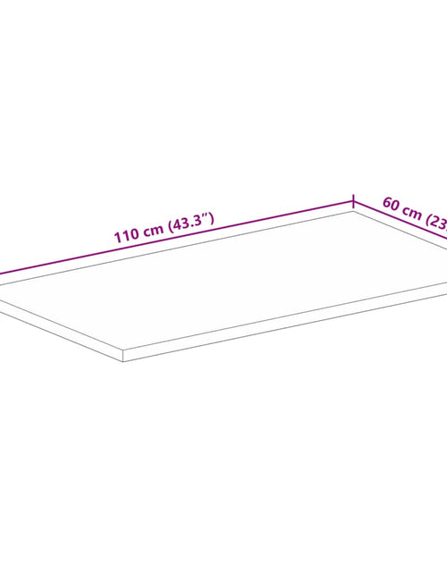 Загрузите изображение в средство просмотра галереи, Blat de masă, 110x60x2,5cm, dreptunghiular, lemn masiv reciclat
