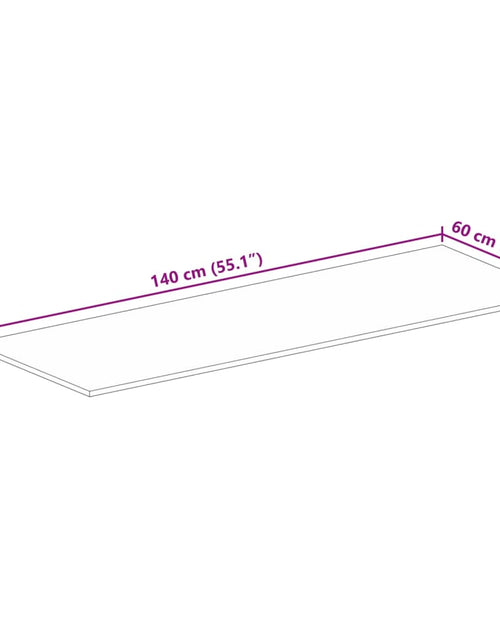 Загрузите изображение в средство просмотра галереи, Blat de masă, 140x60x1,5cm, dreptunghiular, lemn masiv reciclat
