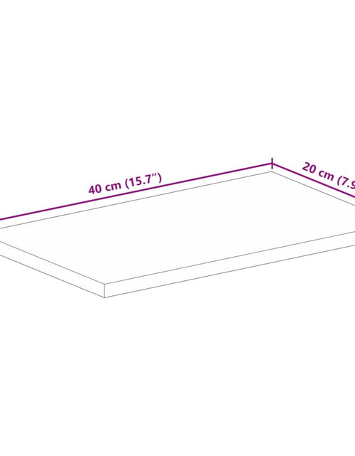 Загрузите изображение в средство просмотра галереи, Blat masă, 40x20x3,8 cm, dreptunghiular, lemn masiv de mango
