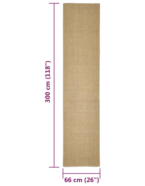 Încărcați imaginea în vizualizatorul Galerie, Covor din sisal pentru ansamblu de zgâriat, 66x300 cm
