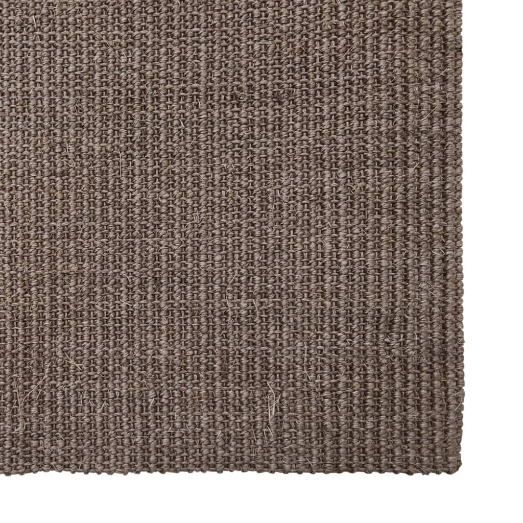 Covor din sisal pentru ansamblu de zgâriat, maro, 80x250 cm