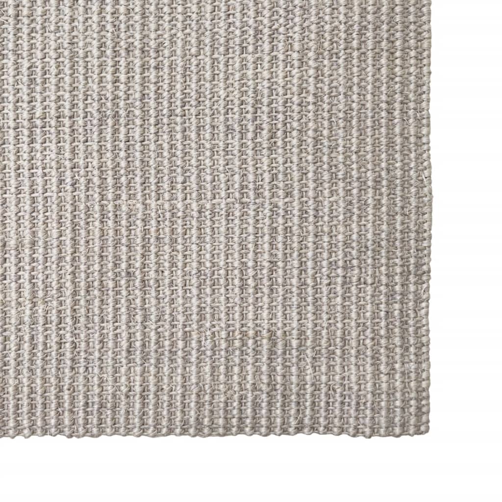 Covor din sisal pentru stâlp de zgâriat, nisipiu, 80x300 cm